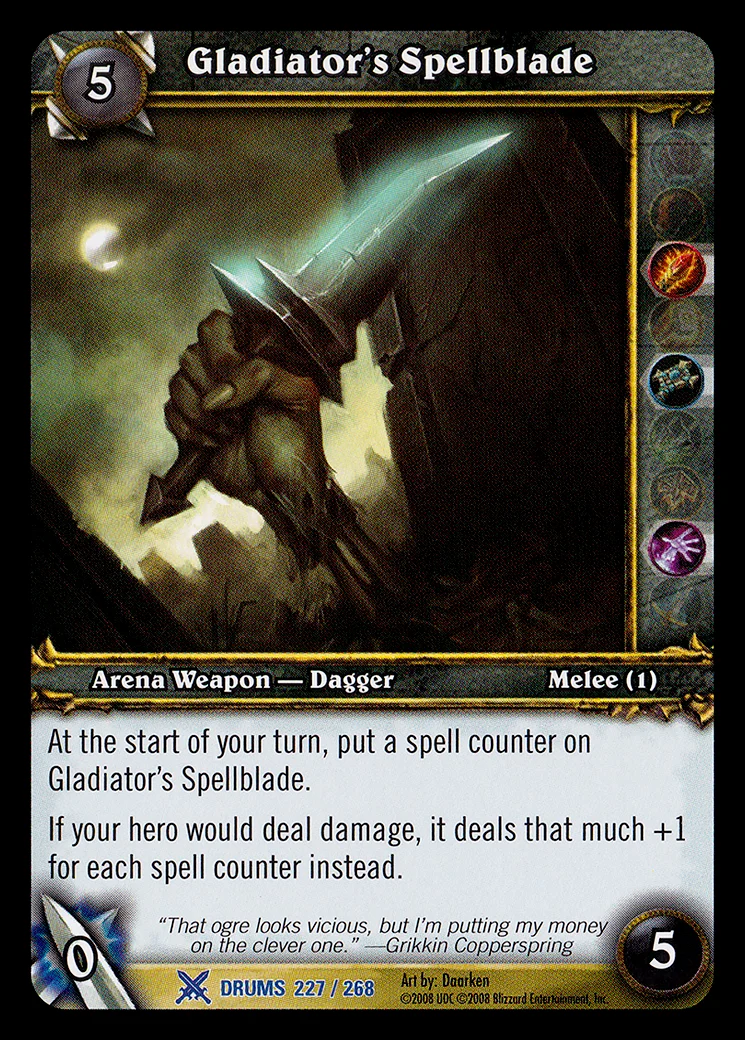 Card scan: Gladiator's Spellblade