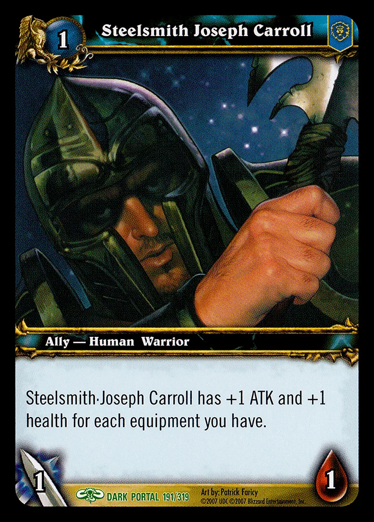 Card scan: Steelsmith Joseph Carroll