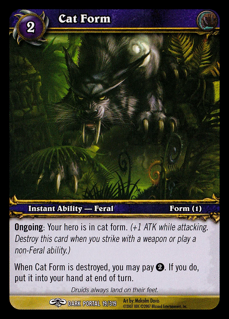 Card scan: Cat Form