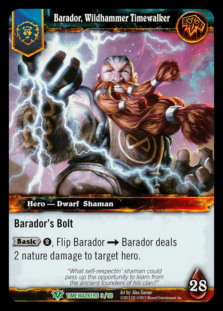 Card scan: Barador, Wildhammer Timewalker