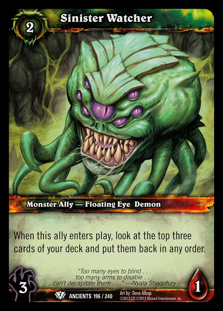 Card scan: Sinister Watcher