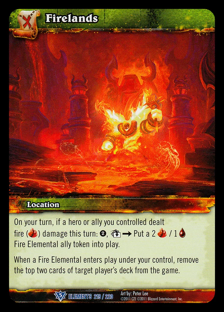 Card scan: Firelands