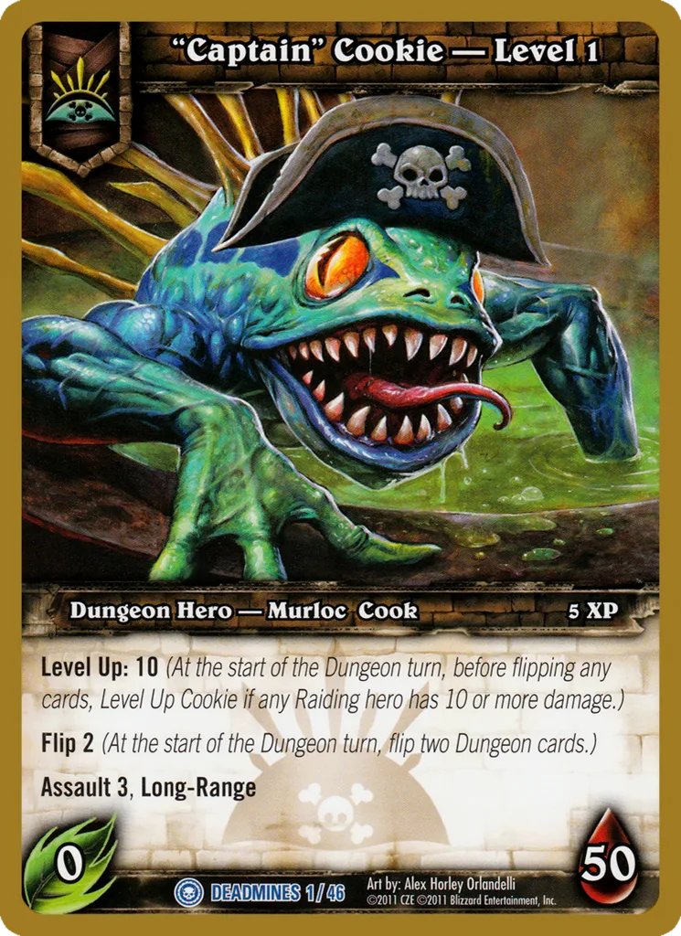 Card scan: 'Captain' Cookie - Level 1