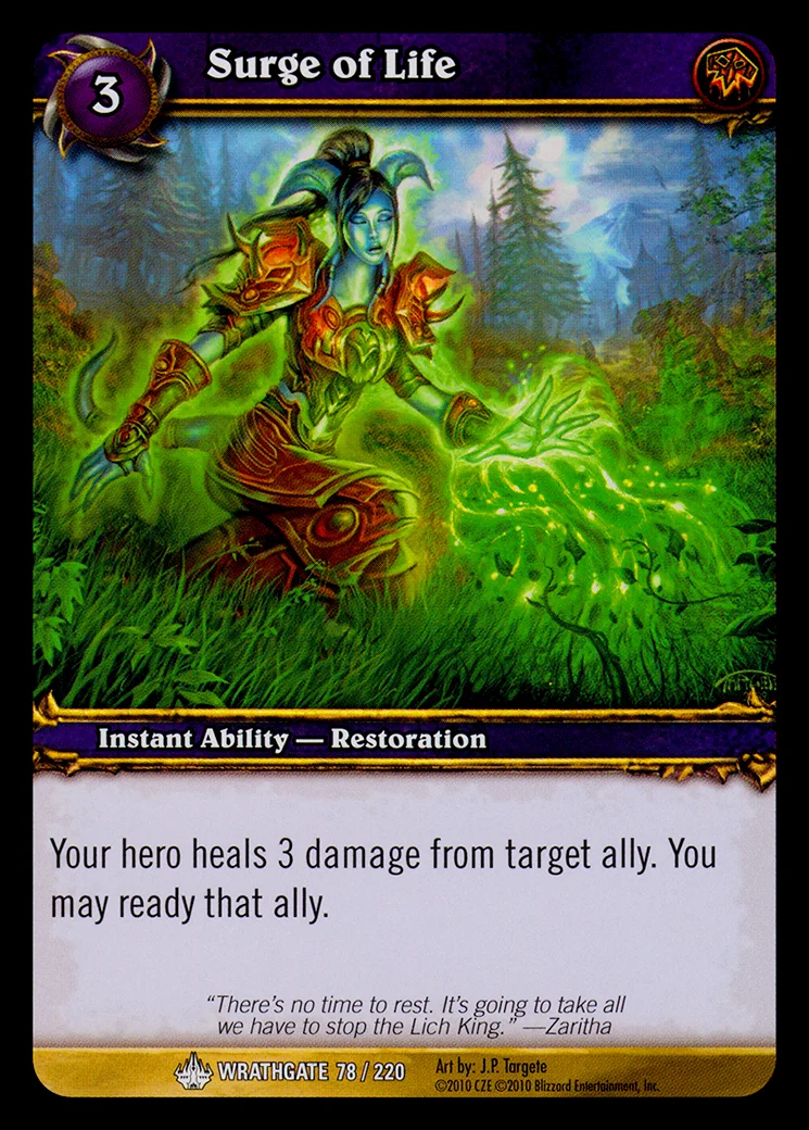 Card scan: Surge of Life