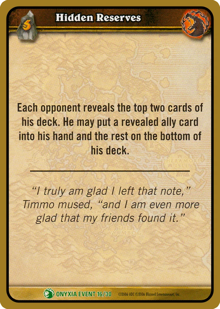 Card scan: Hidden Reserves