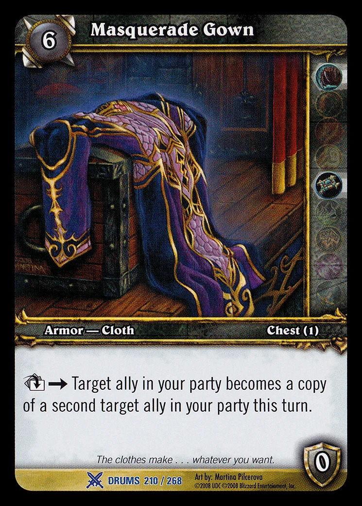 Card scan: Masquerade Gown