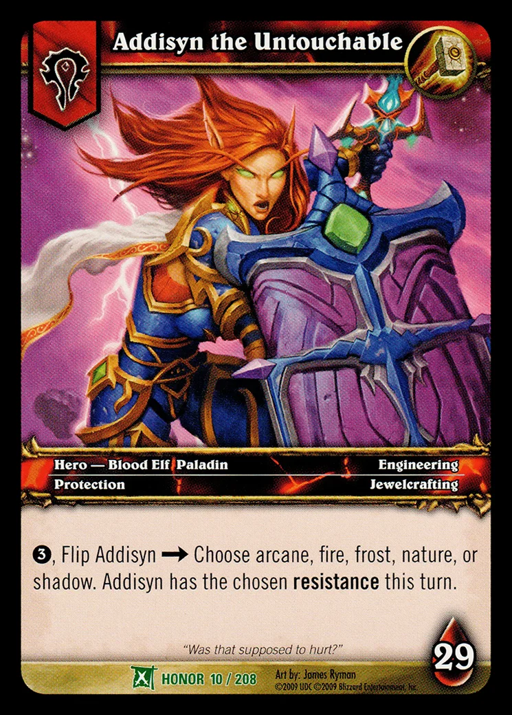 Card scan: Addisyn the Untouchable