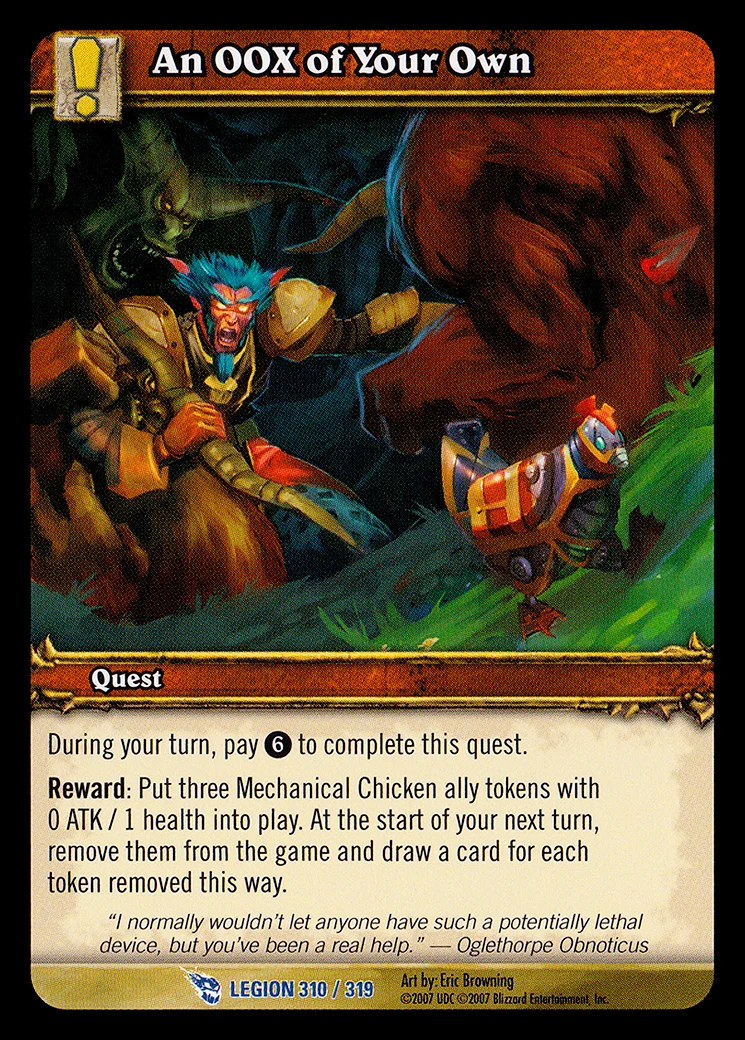 Card scan: An OOX of Your Own