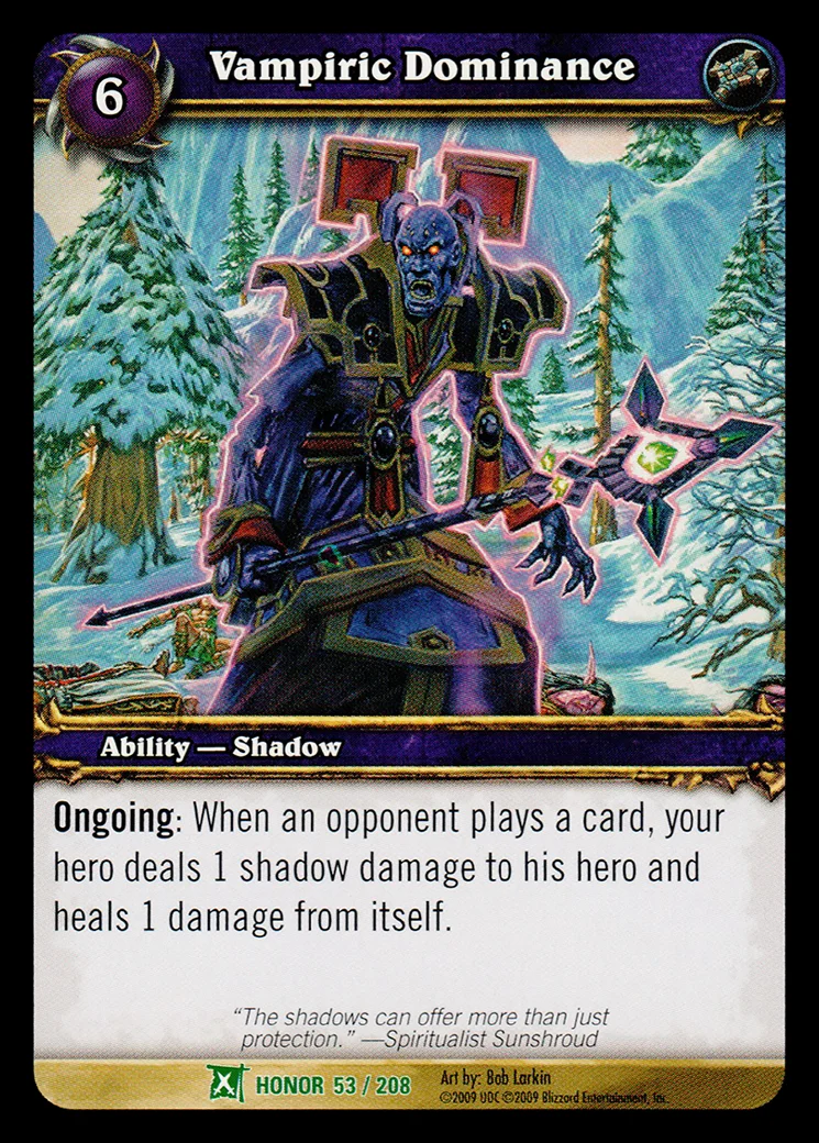 Card scan: Vampiric Dominance
