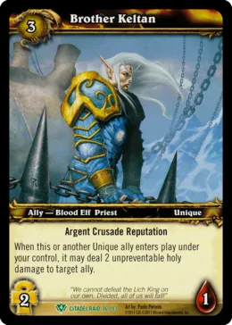 Card scan: Brother Keltan