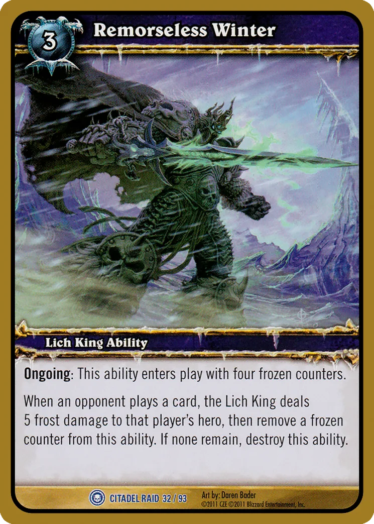 Card scan: Remorseless Winter