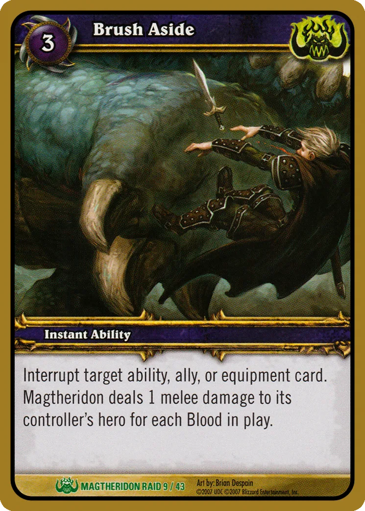Card scan: Brush Aside