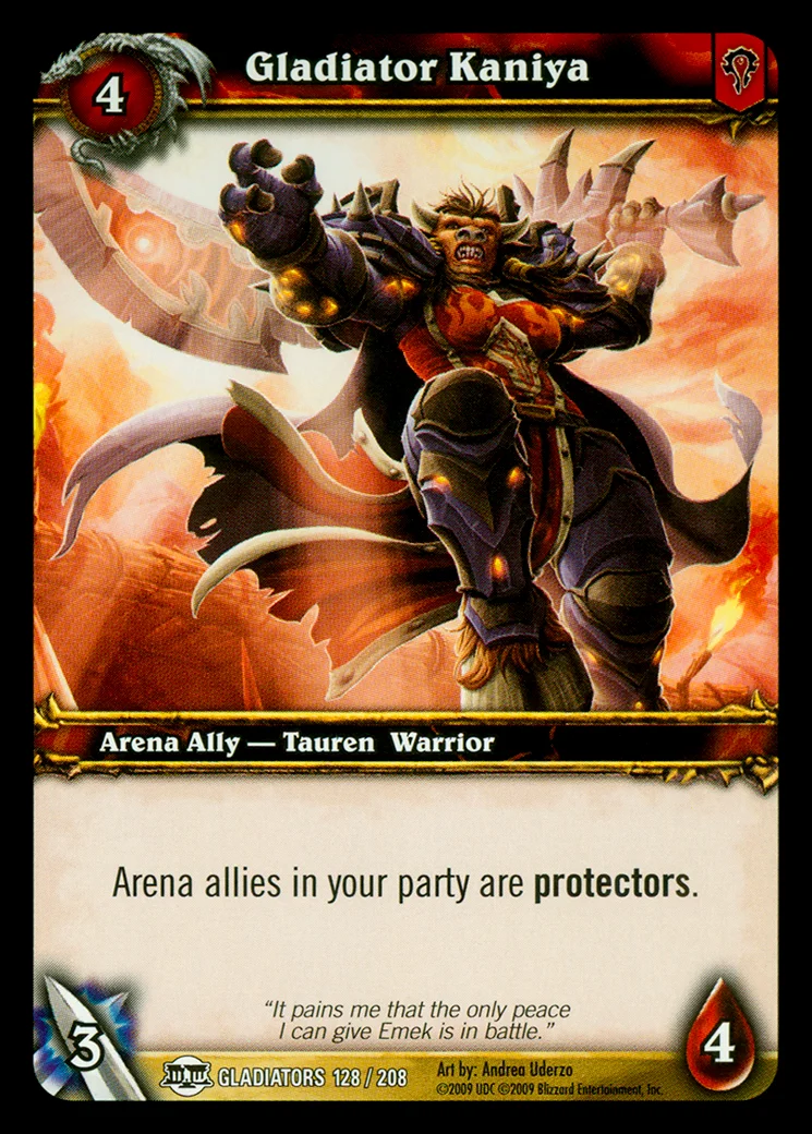 Card scan: Gladiator Kaniya