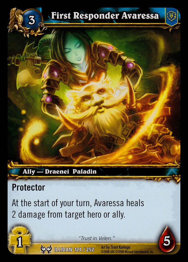 Card scan: First Responder Avaressa