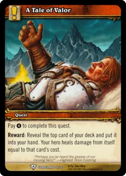 Card scan: A Tale of Valor