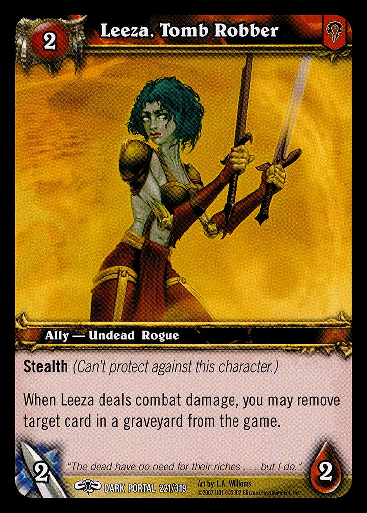 Card scan: Leeza, Tomb Robber