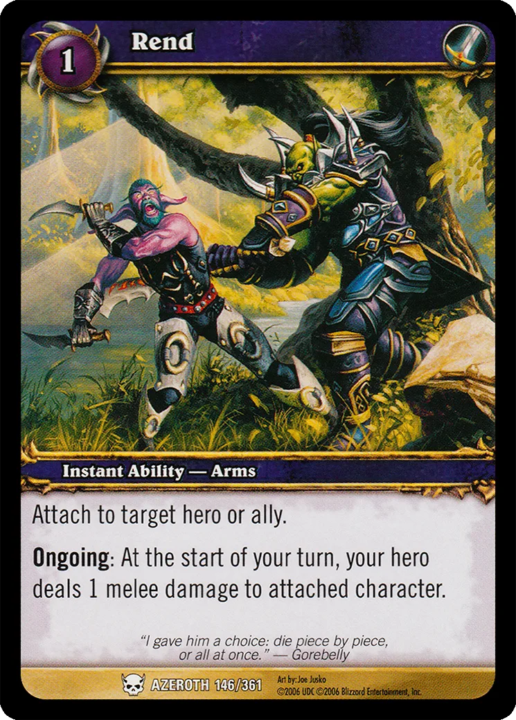 Card scan: Rend