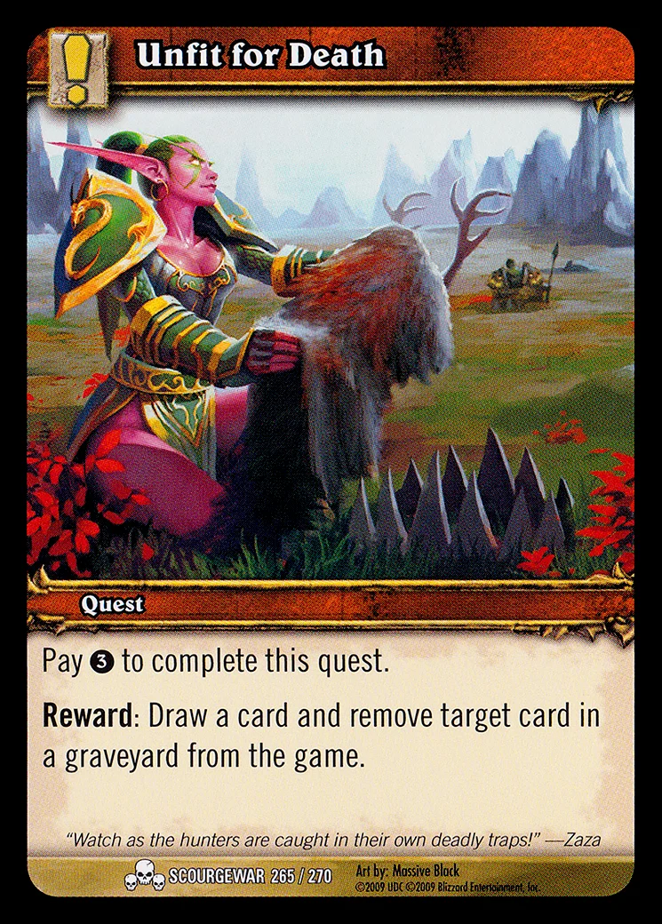 Card scan: Unfit for Death