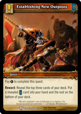 Card scan: Establishing New Outposts