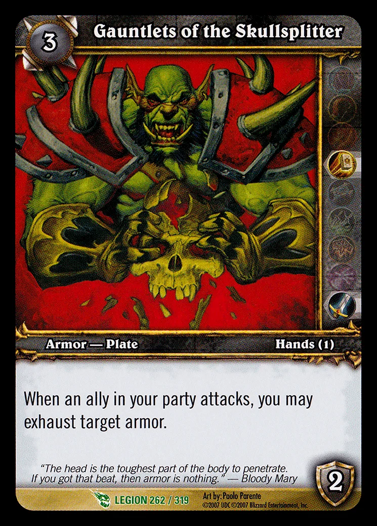Card scan: Gauntlets of the Skullsplitter