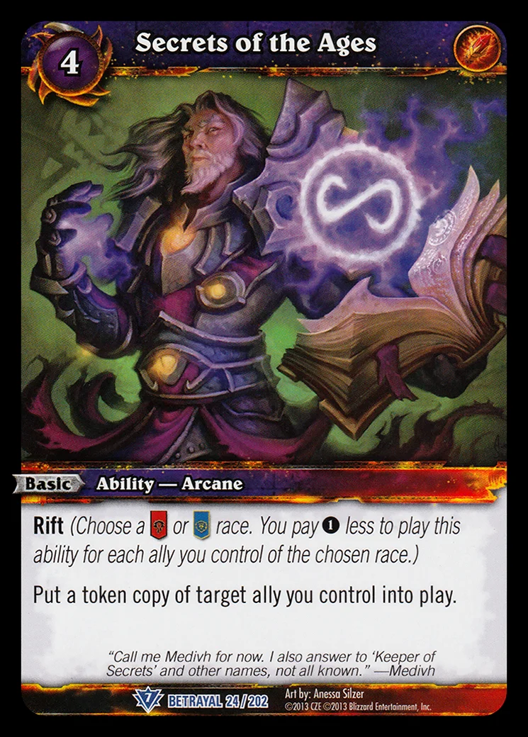 Card scan: Secrets of the Ages