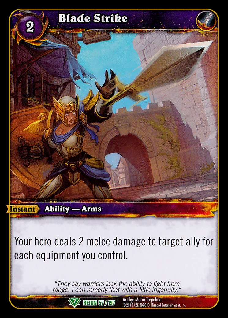 Card scan: Blade Strike