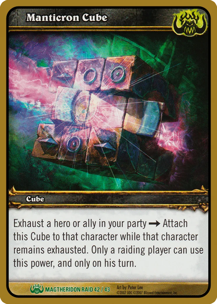 Card scan: Manticron Cube