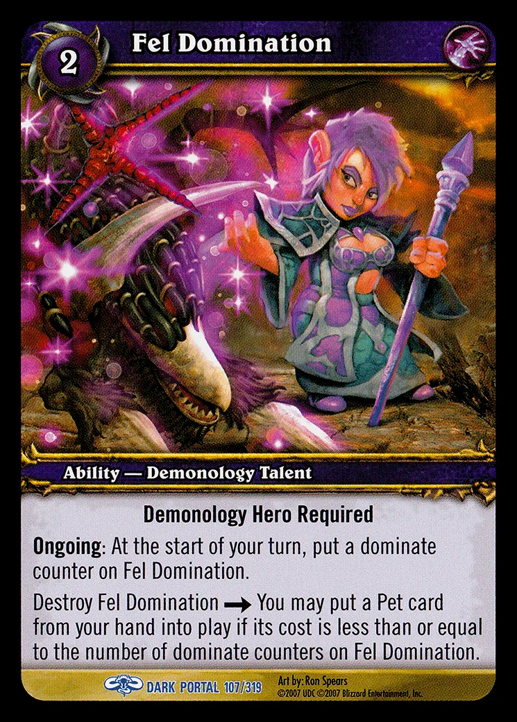 Card scan: Fel Domination