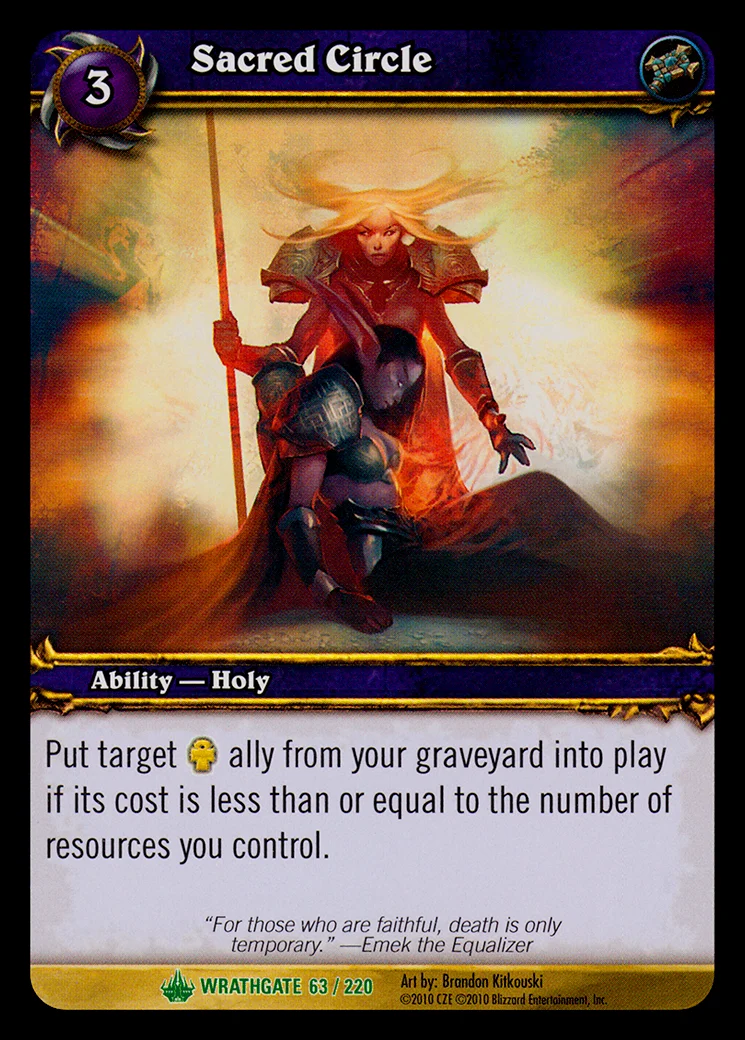 Card scan: Sacred Circle