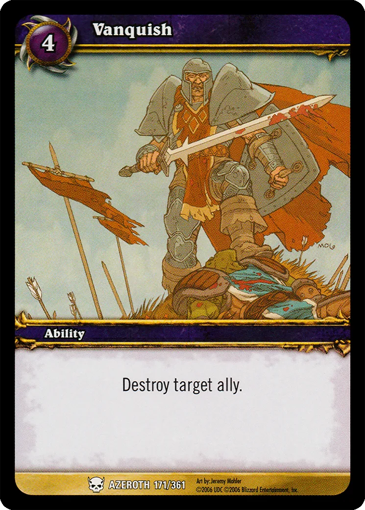 Card scan: Vanquish