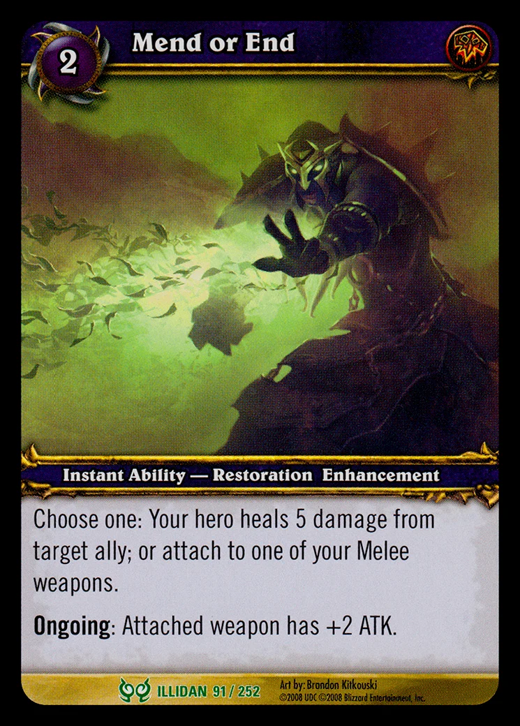 Card scan: Mend or End