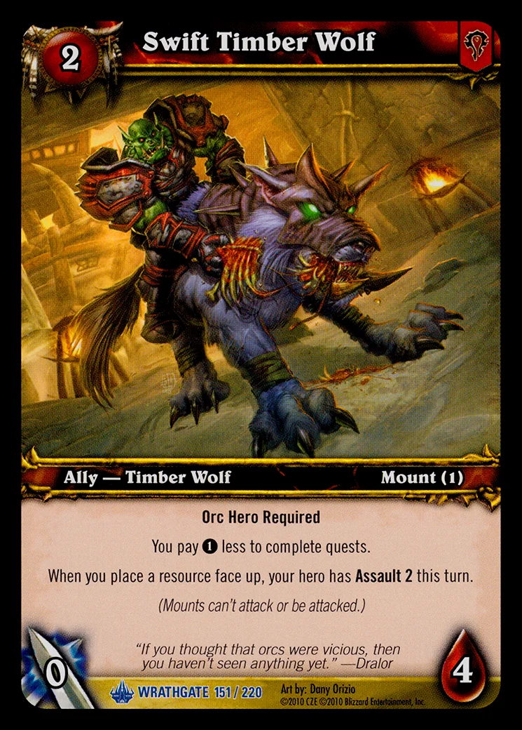 Card scan: Swift Timber Wolf