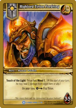 Card scan: Highlord Tirion Fordring