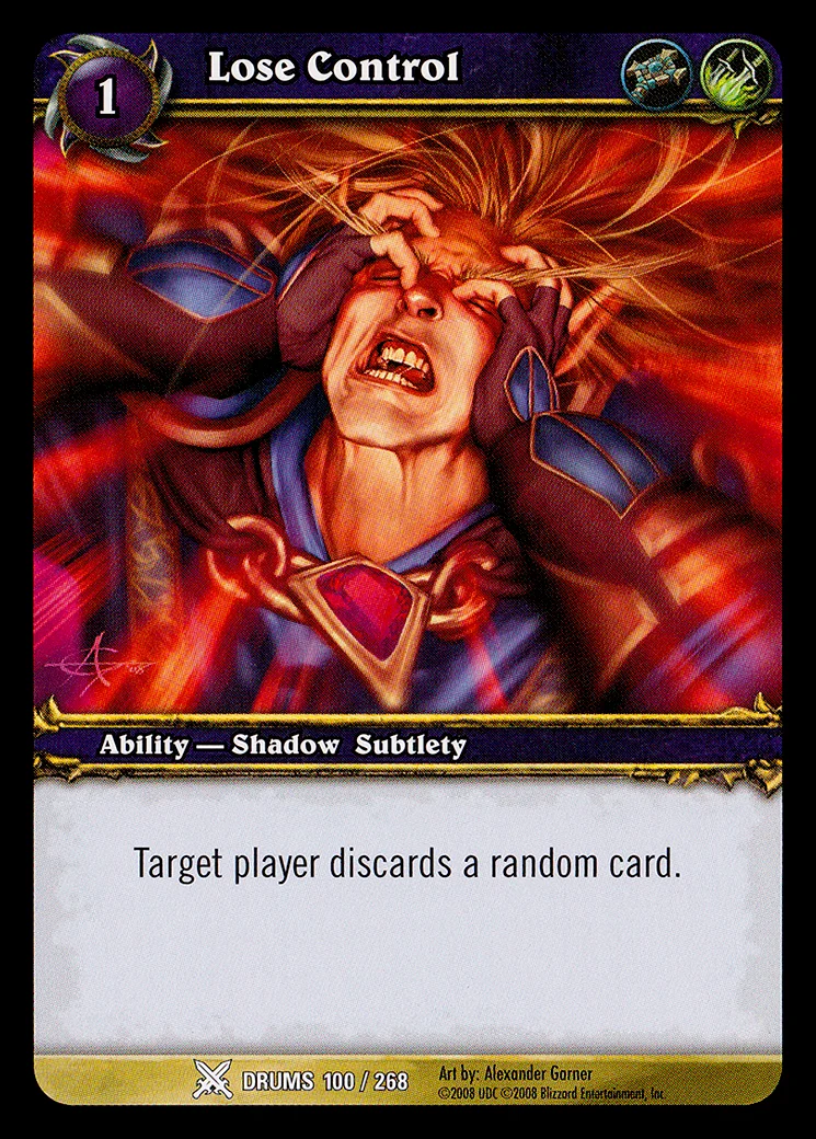 Card scan: Lose Control