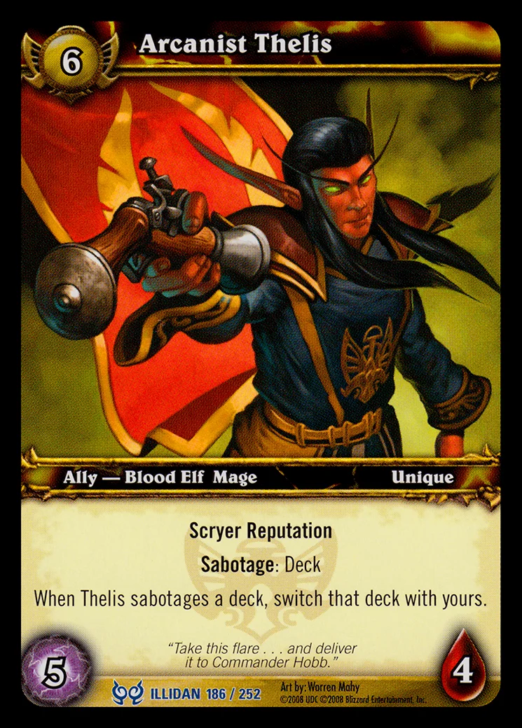 Card scan: Arcanist Thelis