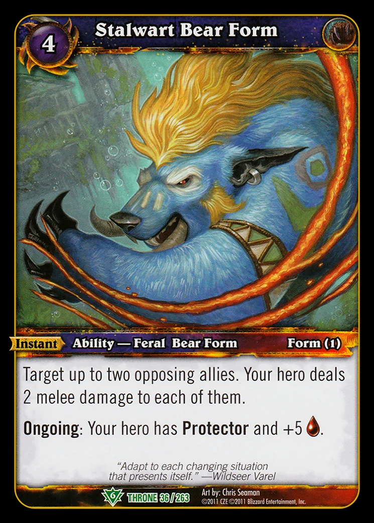 Card scan: Stalwart Bear Form
