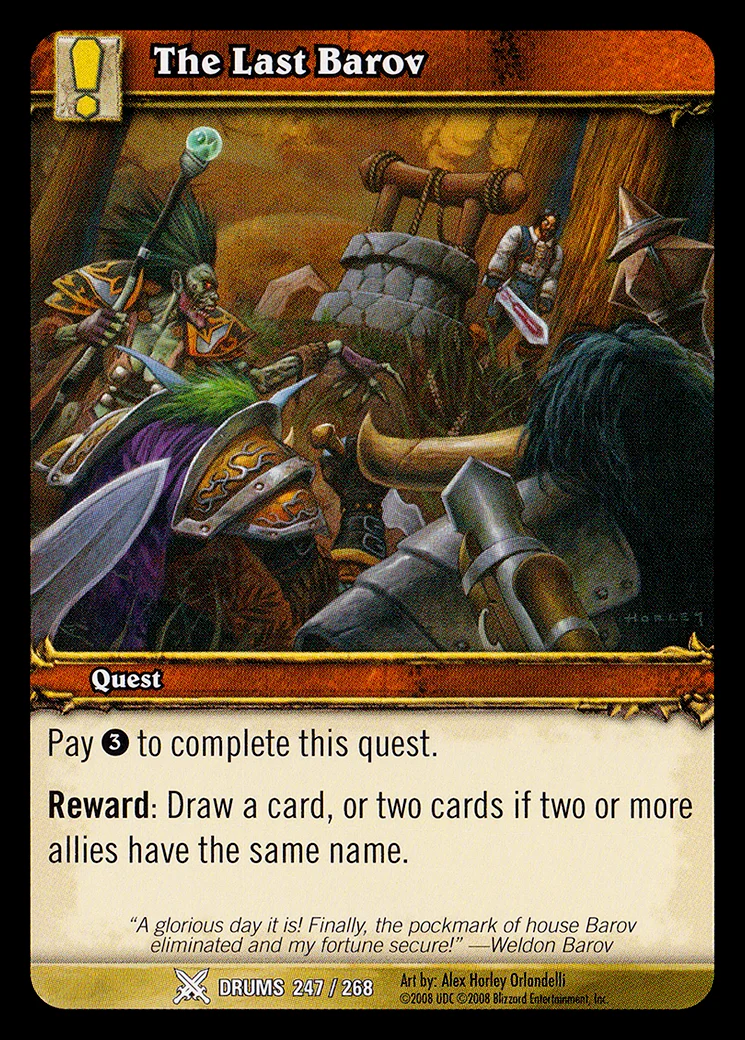 Card scan: The Last Barov