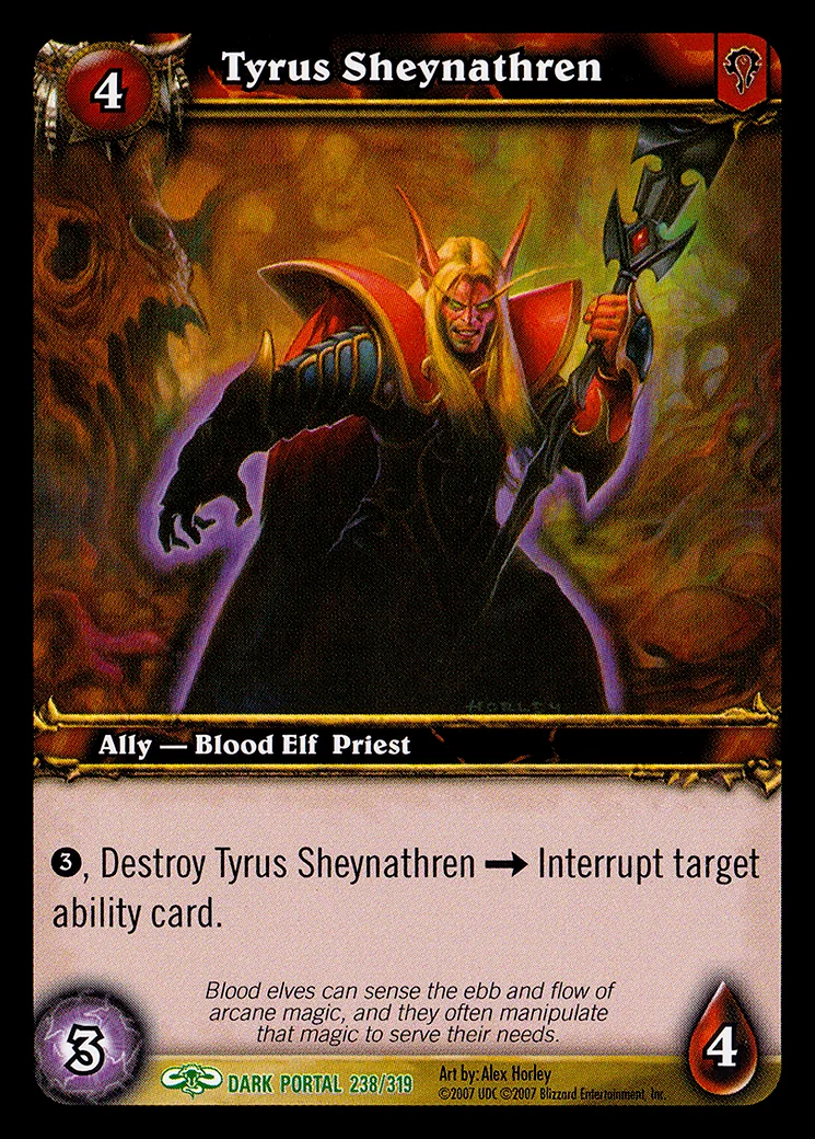 Card scan: Tyrus Sheynathren