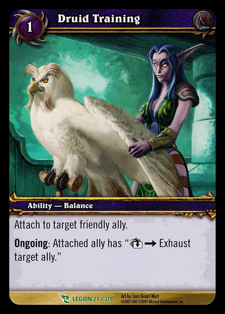 Card scan: Druid Training