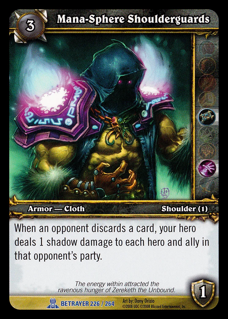 Card scan: Mana-Sphere Shoulderguards