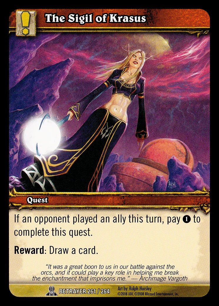Card scan: The Sigil of Krasus