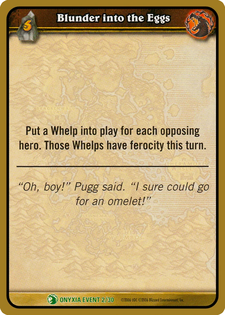 Card scan: Blunder into the Eggs
