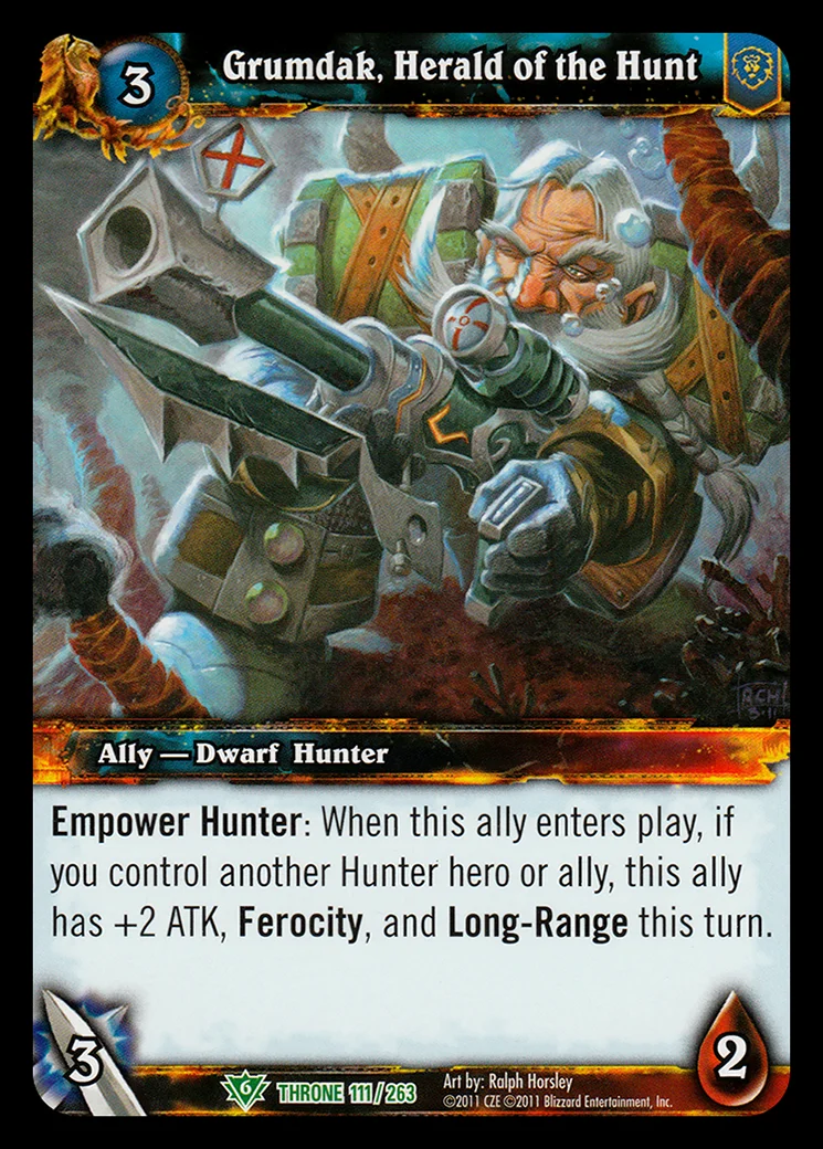 Card scan: Grumdak, Herald of the Hunt