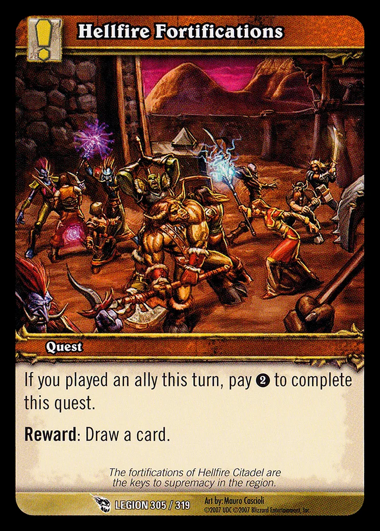 Card scan: Hellfire Fortifications