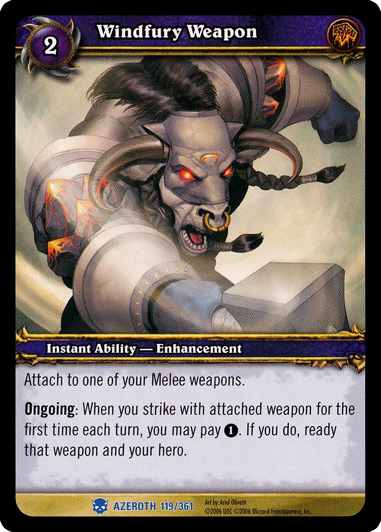 Card scan: Windfury Weapon