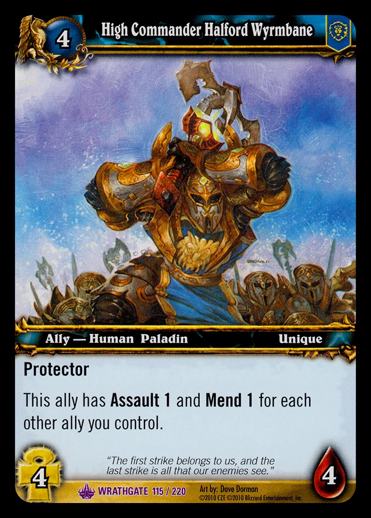 Card scan: High Commander Halford Wyrmbane