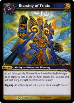 Card scan: Blessing of Trials