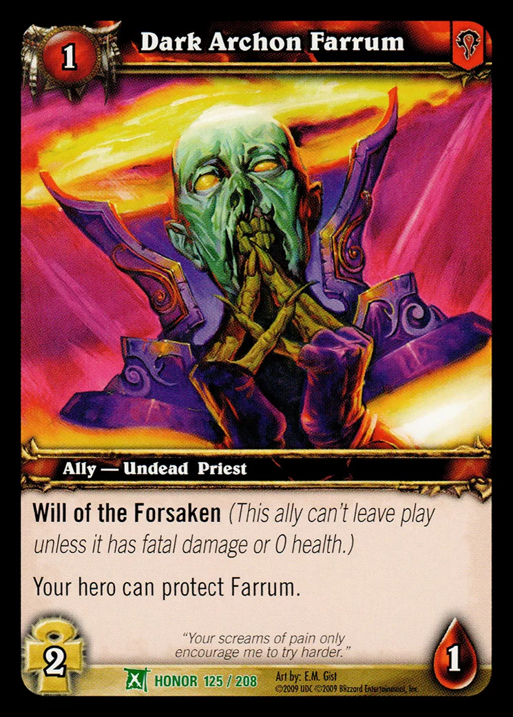 Card scan: Dark Archon Farrum