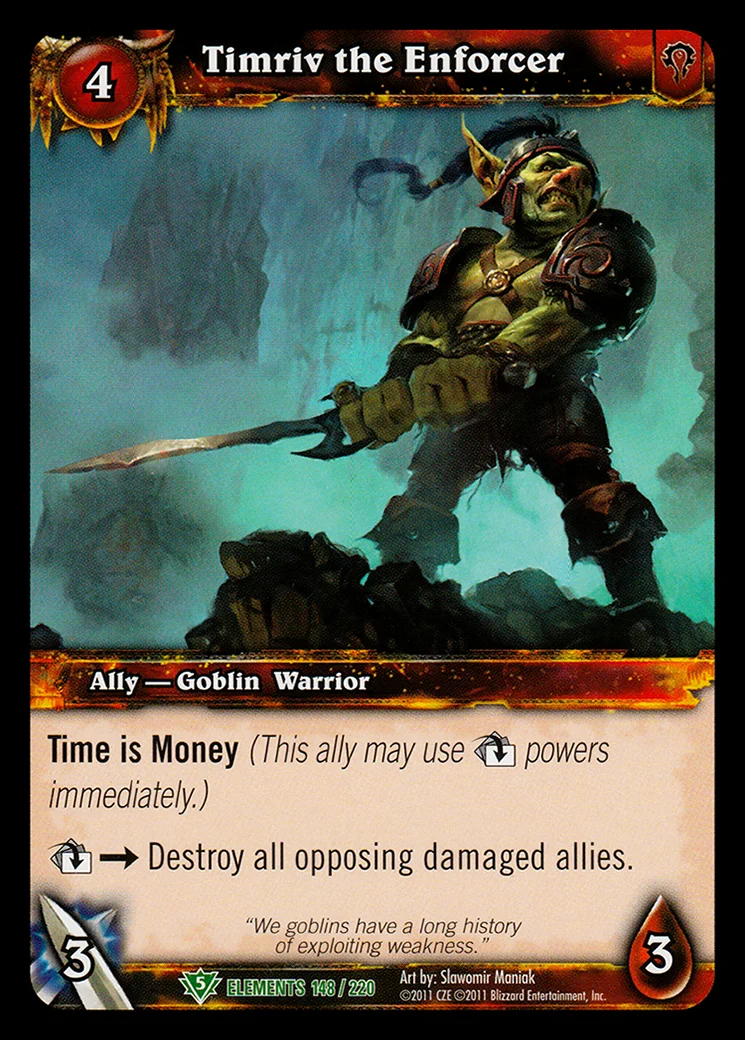 Card scan: Timriv the Enforcer
