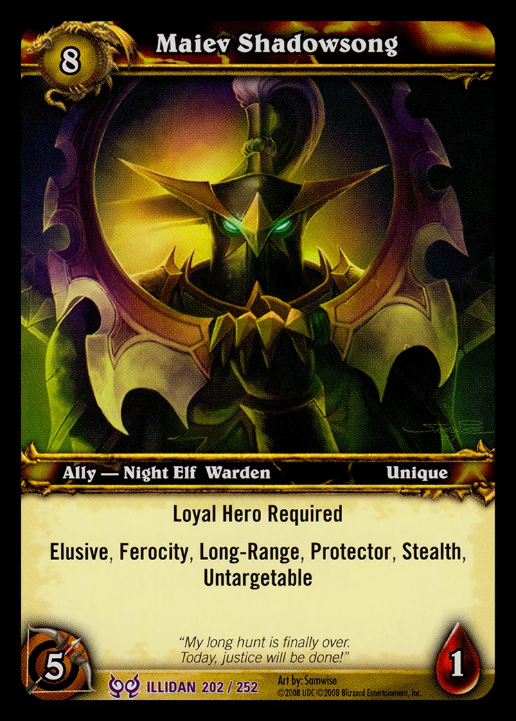 Card scan: Maiev Shadowsong